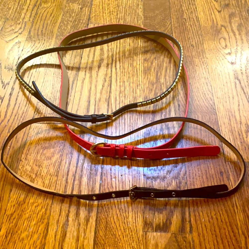 3 skinny belt lot